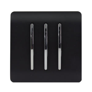 Trendiswitch Artistic Modern 3 Gang 1 or 2 way 10A Rocker Light Switch