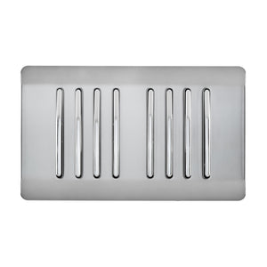 Trendiswitch Artistic Modern 8 Gang 1 or 2 Way 10A Light Switch Twin Plate
