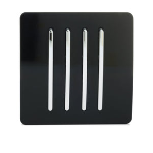 Trendiswitch Artistic Modern 4 Gang 1 or 2 way 10A Rocker Light Switch
