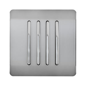 Trendiswitch Artistic Modern 4 Gang 1 or 2 way 10A Rocker Light Switch