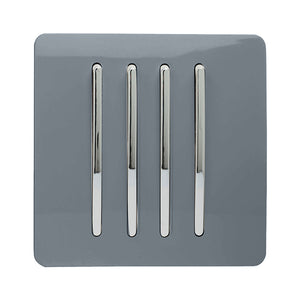 Trendiswitch Artistic Modern 4 Gang 1 or 2 way 10A Rocker Light Switch