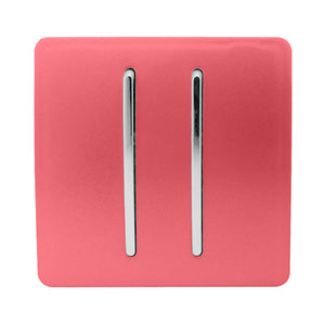 Trendiswitch Artistic Modern 2 Gang Retractive Home Automation Switch