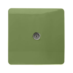 Trendiswitch Modern 1 Gang Female Co-Axial Television TV Socket