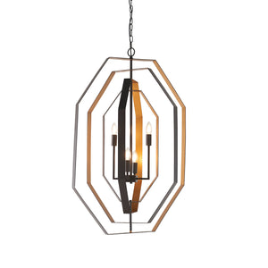 HOL995174 Holst 4 Light Pendant Aged Bronze