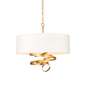 DEB268062 Debussy 3 Light Pendant Gold