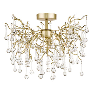 Laura Ashley LA3756150-Q Willow 3 Light Semi Flush