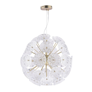 Laura Ashley LA3756208-Q Elwick Antique Brass 6 Light Pendant