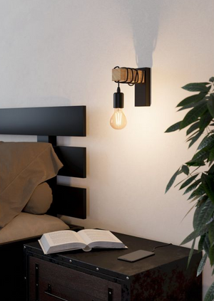 Eglo 32917 Townshend Black Wall Light