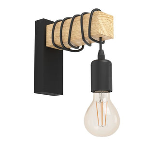 Eglo 32917 Townshend Black Wall Light