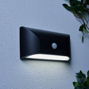 CZ31747BLK Poole Wall Light with PIR