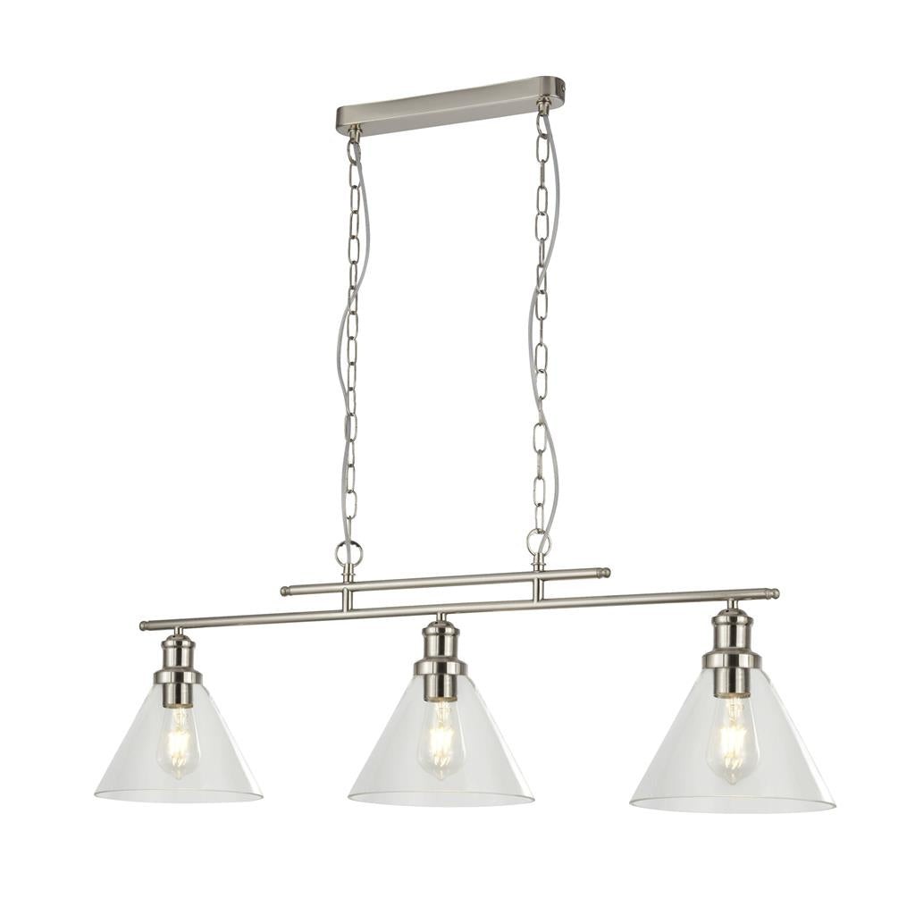 Searchlight 1277-3SS Pyramid 3 Light Pendant