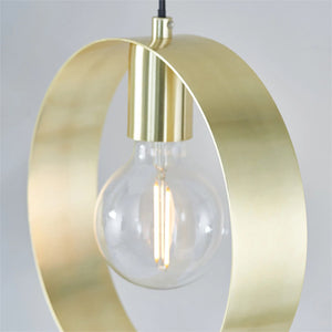 ENDON 81921 Hoop Single Pendant Brushed Brass
