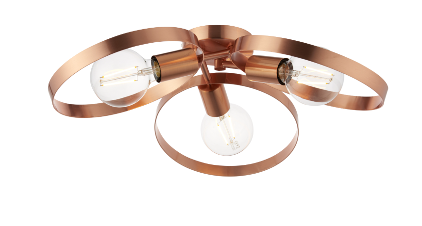 ENDON 91039 Hoop 3 Light Copper