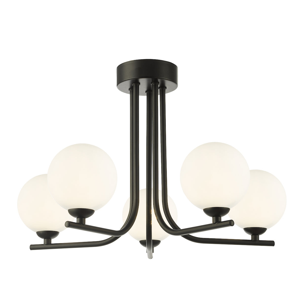 Gallery Cradle 5 Light Semi Flush Frame