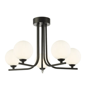 Gallery Cradle 5 Light Semi Flush Frame