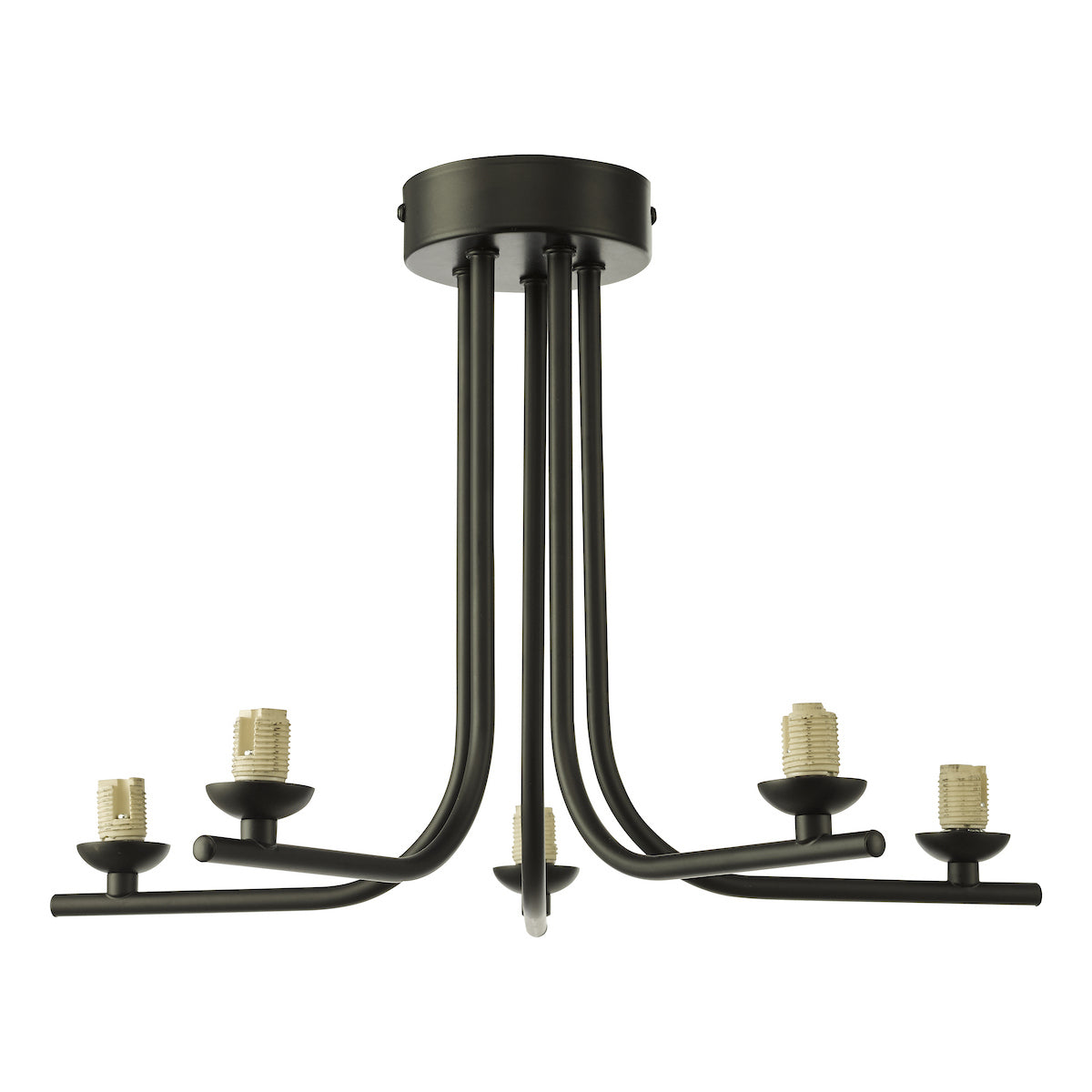 Gallery Cradle 5 Light Semi Flush Frame
