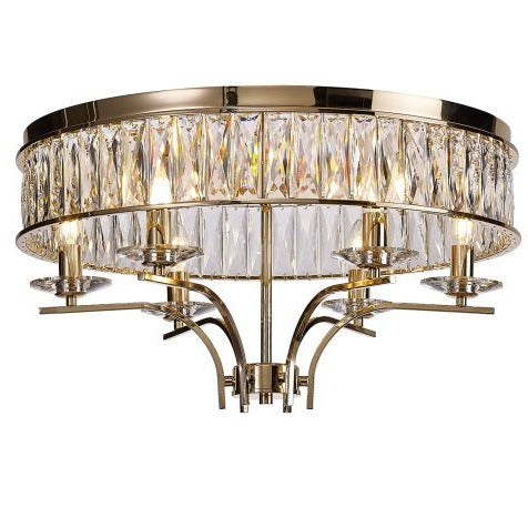 Diyas IL31833 Vivienne Crystal 6 Light French Gold