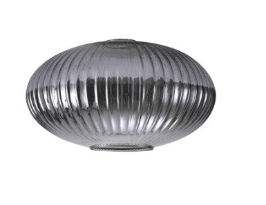 Aniston 30cm Oval Ribbed Sphere