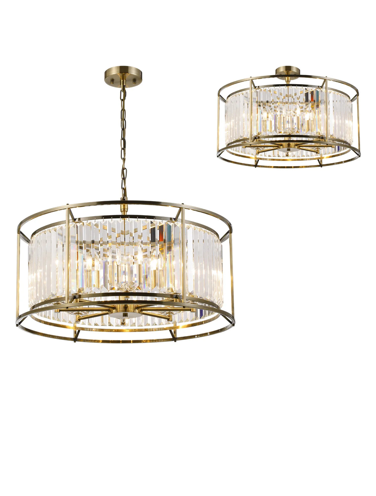 Bardem 65cm Pendant Antique Brass EM0319-HSA