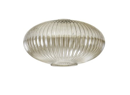 Aniston 30cm Oval Ribbed Sphere