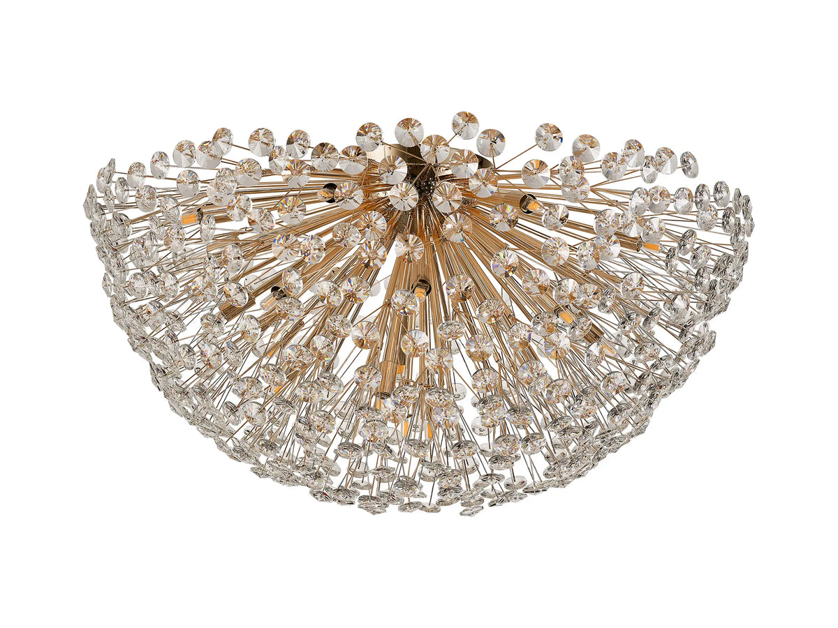 Monroe 80cm Ceiling Light French Gold / Crystal  EM1899-HSA
