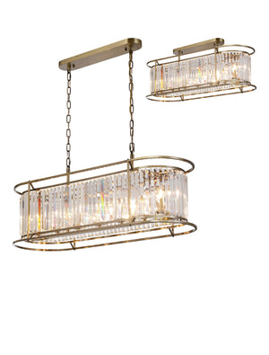 Bardem Oval Pendant Antique Brass EM2319-HSA