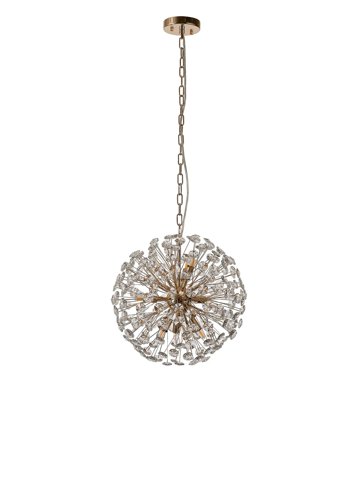 Monroe 40cm Sphere Pendant French Gold / Crystal  EM2899-HSA