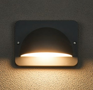 EM3015 PAIGE Rectangular Domed Wall Light 6W LED 3000K IP44