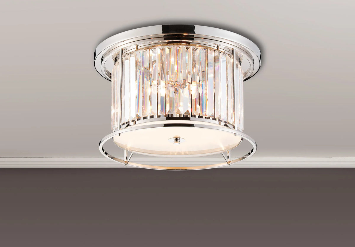 Bardem 50cm Flush Polished Nickel EM3219-HSA