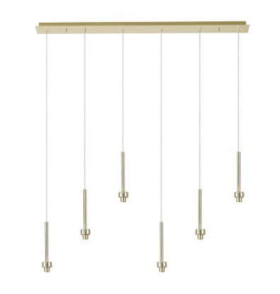 Spacek 6 Light G9 Universal 2m Linear Pendant