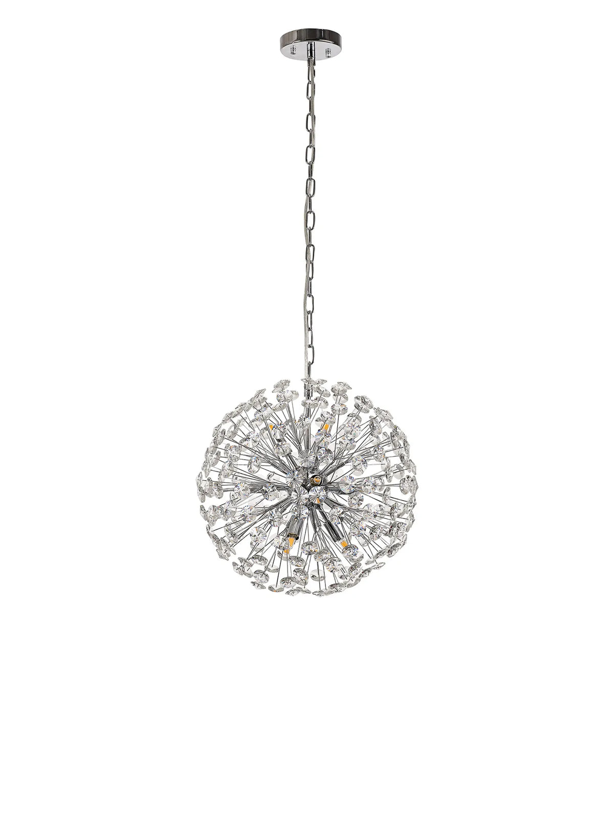 Monroe 40cm Sphere Pendant Polished Chrome / Crystal  EM3799-HSA
