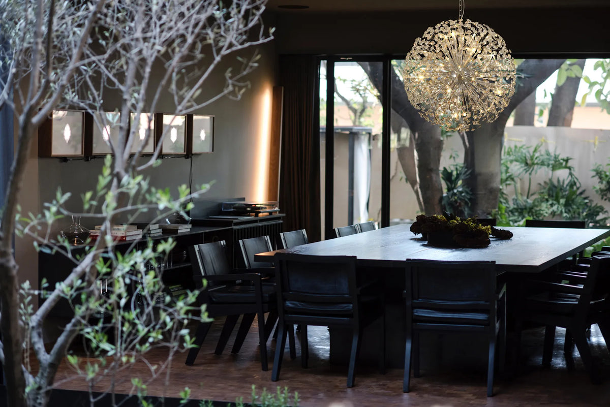 Monroe 40cm Sphere Pendant Polished Chrome / Crystal  EM3799-HSA