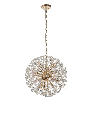 Monroe 50cm Sphere Pendant French Gold / Crystal  EM3899-HSA