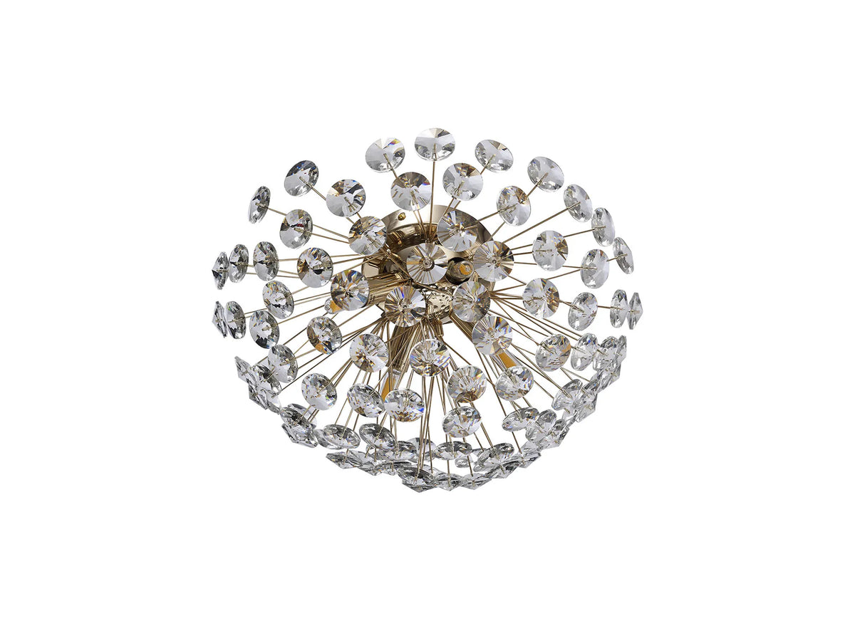 Monroe Wall / Ceiling 4 Light French Gold / Crystal EM3968-HSA