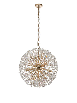 Monroe 60cm Sphere Pendant French Gold / Crystal  EM4899-HSA