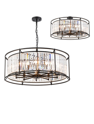 Bardem 80cm Pendant Satin Black EM5039-HSA