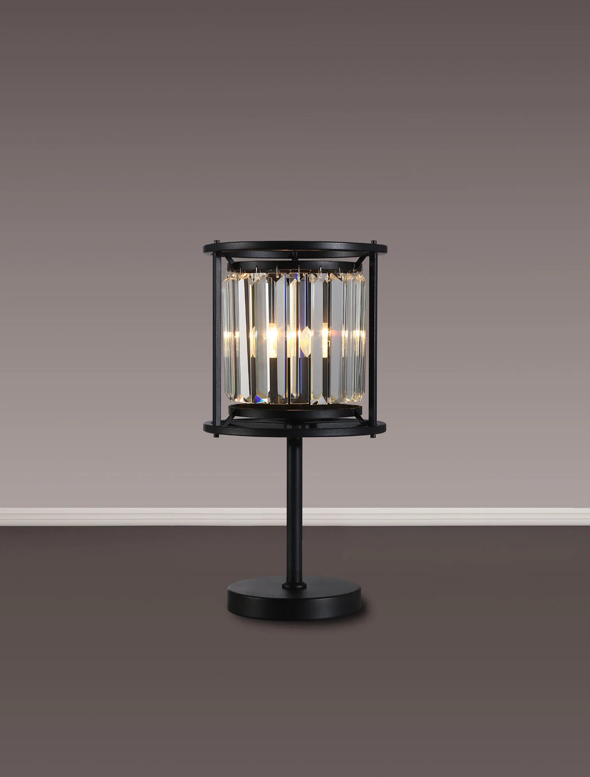 Bardem Table Lamp Satin Black EM5119-HSA