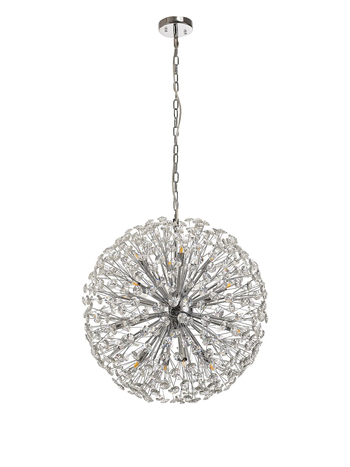 Monroe 60cm Sphere Pendant Polished Chrome / Crystal  EM5799-HSA
