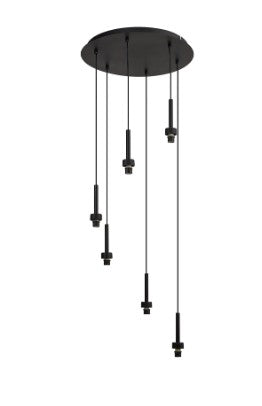 Spacek 6 Light G9 Universal 2.5m Round Multiple Pendant