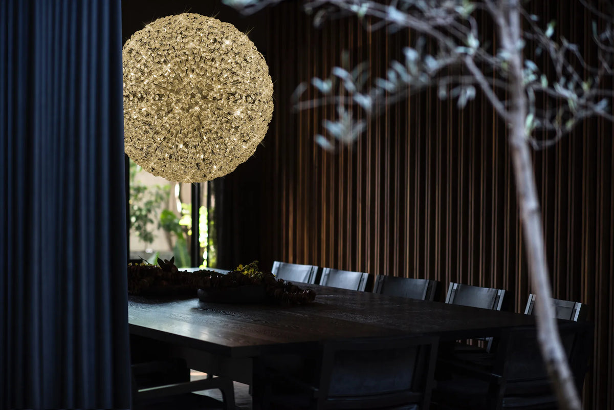 Monroe 80cm Sphere Pendant Polished Chrome / Crystal  EM6799-HSA