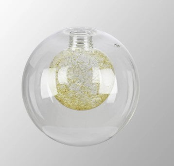 Spacek 12cm Round Clear With Inner Mesh Colour Globe (AA) Glass Shade