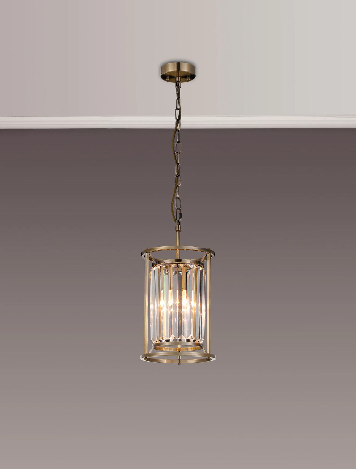 Bardem 20cm Pendant Antique Brass EM7219-HSA