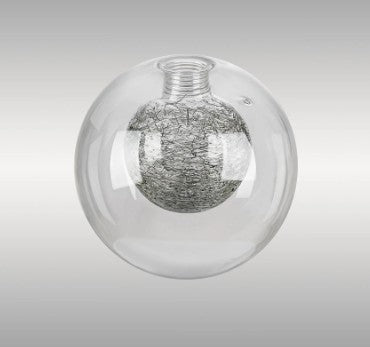 Spacek 12cm Round Clear With Inner Mesh Colour Globe (AA) Glass Shade