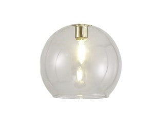 Spacek 14x12cm Open Mouth (F) Round Globe Glass Shade