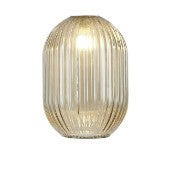 Spacek 12x16.5cm Almond Ribbed (T) Glass Shade EM3069