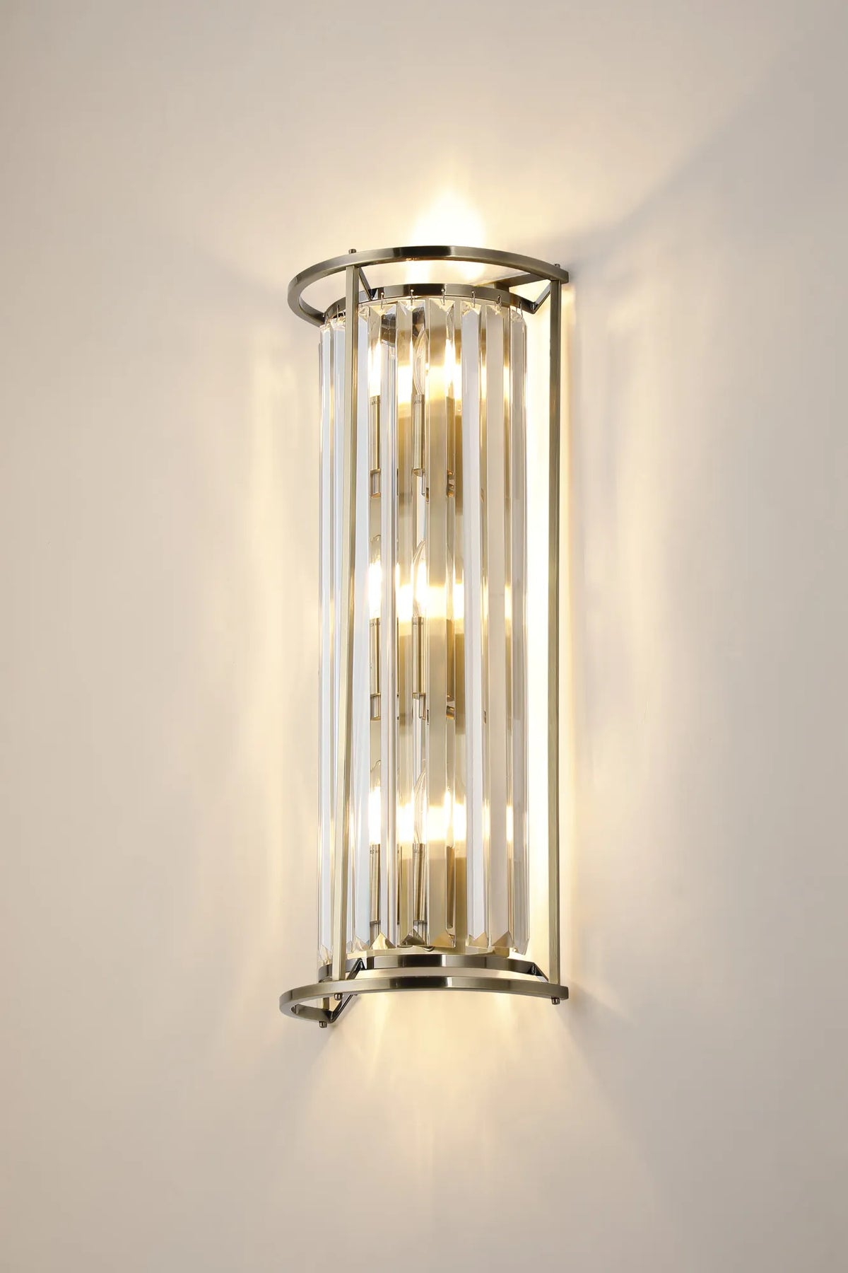 Bardem Tall Wall Light Antique Brass EMBA1289-HSA