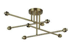 Spacek 8 Light Sputnik Semi-Flush Frame Only EM1459