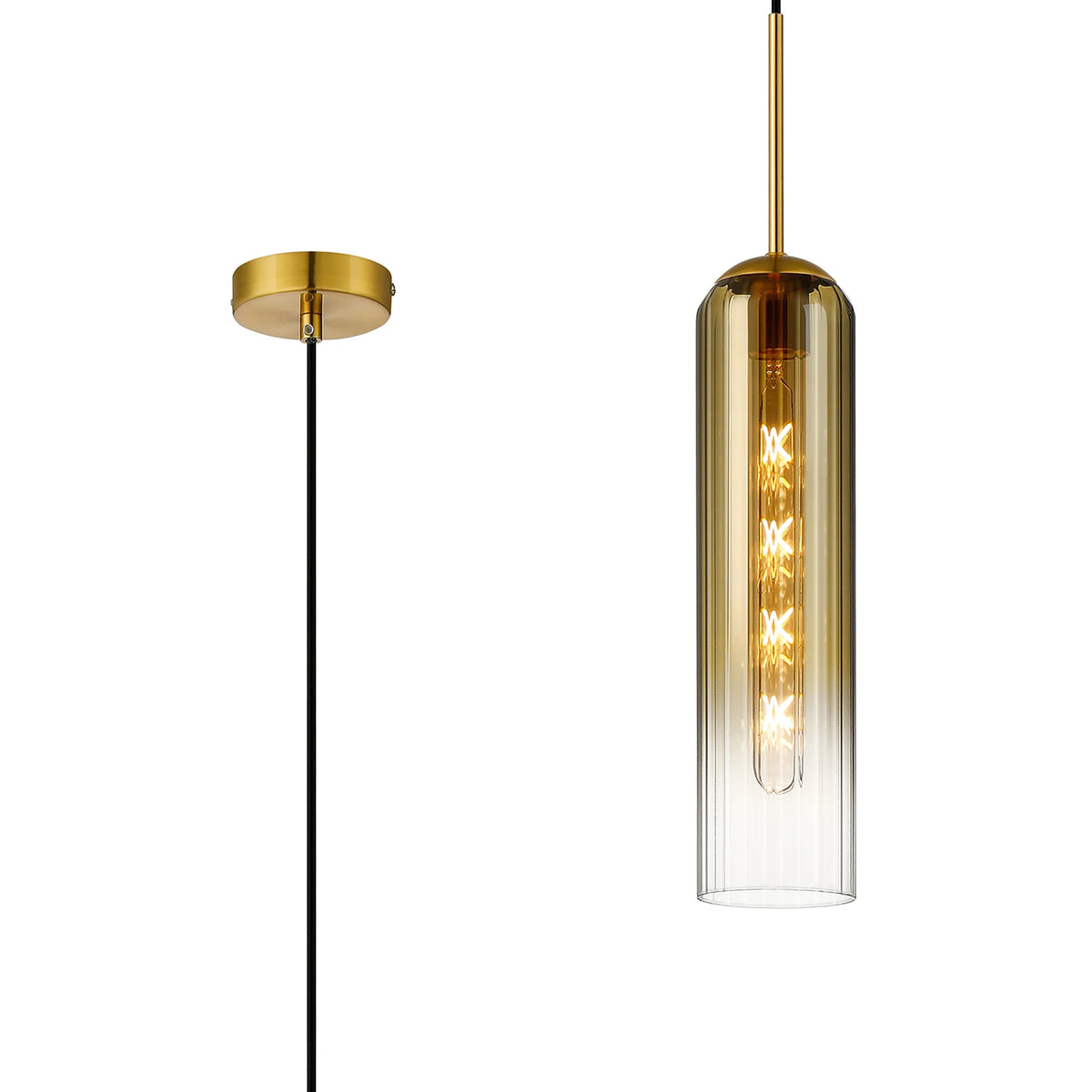 Brando Single Pendant Brass Gold EM9778-HSA