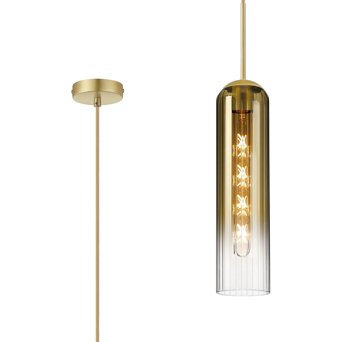 Brando Single Pendant Satin Gold EM9778-HSA