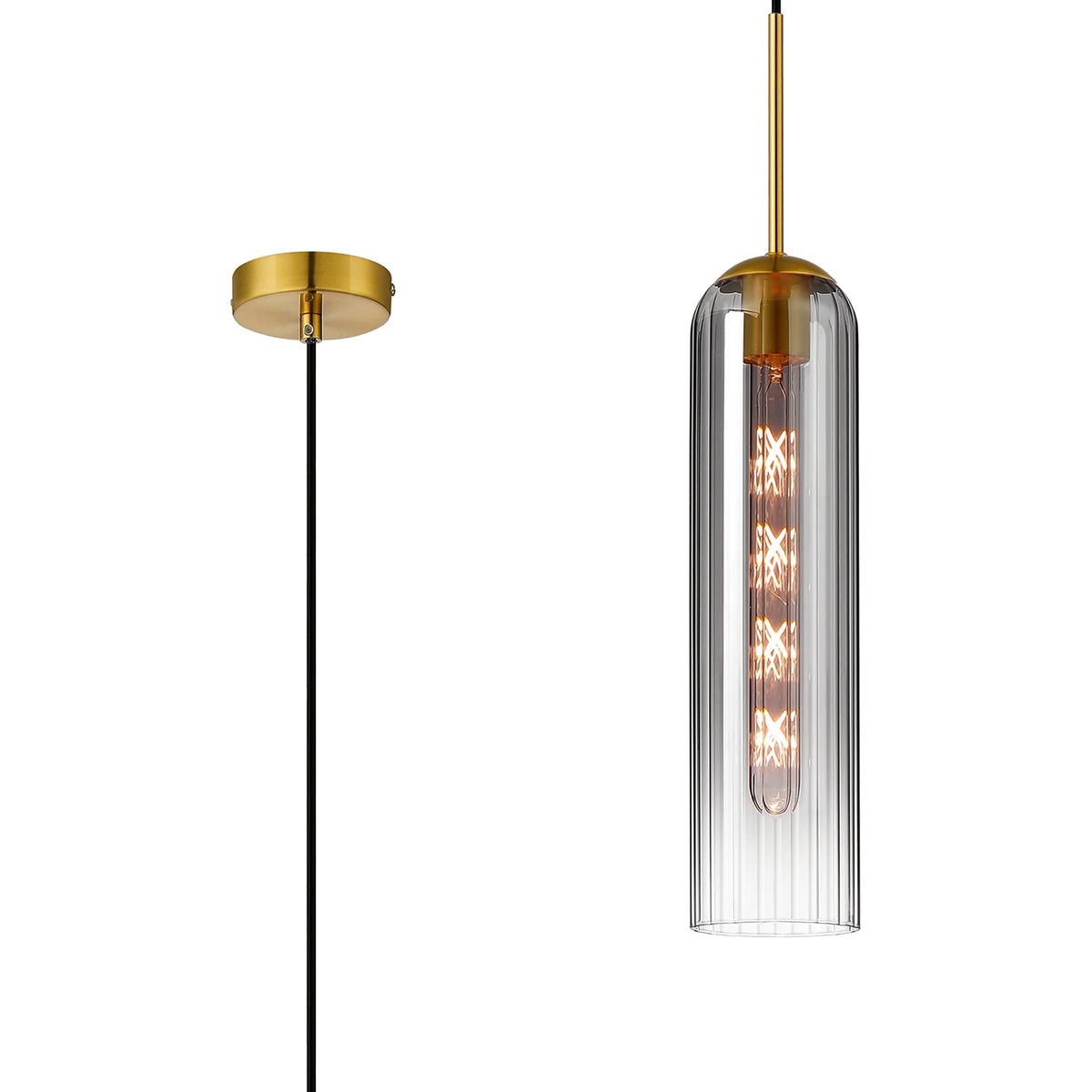Brando Single Pendant Brass Gold EM9778-HSA
